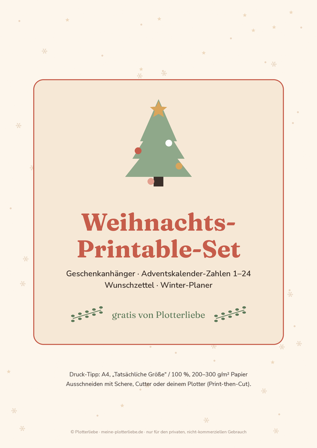 Vorschau Seite 1: Deckblatt & Druck-Tipps